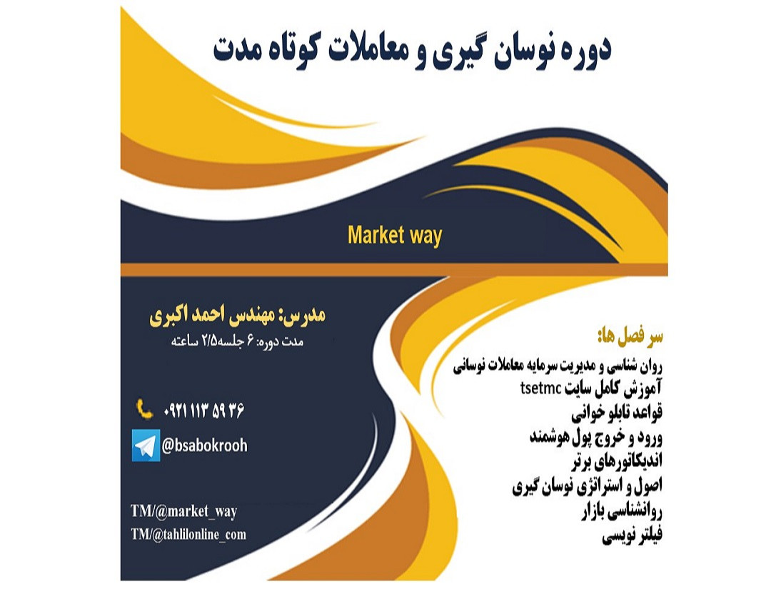 دوره آموزش نوسان‌گیری و معاملات کوتاه مدت