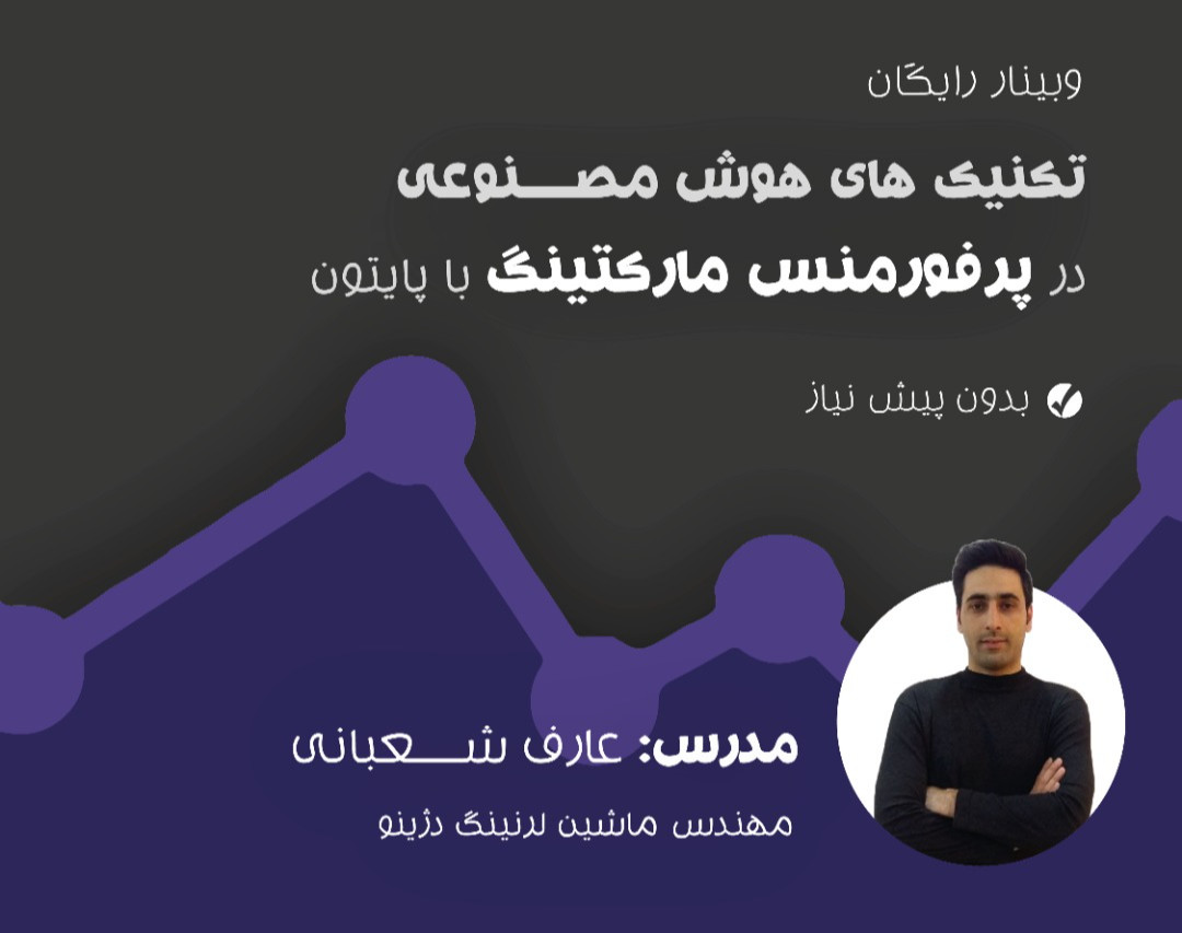وبینار تکنیک‌های هوش مصنوعی در پرفورمنس مارکتینگ با پایتون
