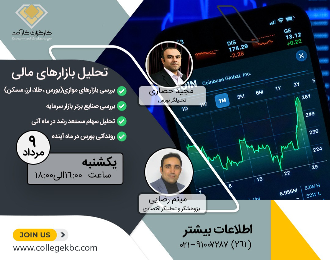 وبینار تحلیل بازارهای مالی (سهام، ازر و طلا، مسکن و ...)