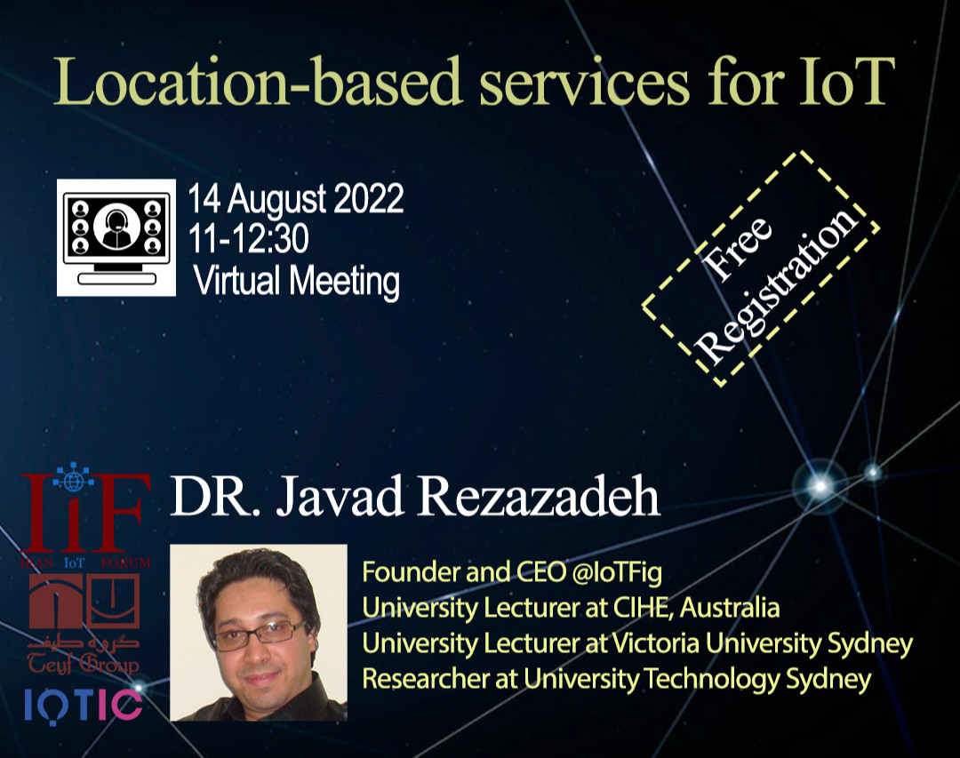 وبینار Location-based services for IoT Applications