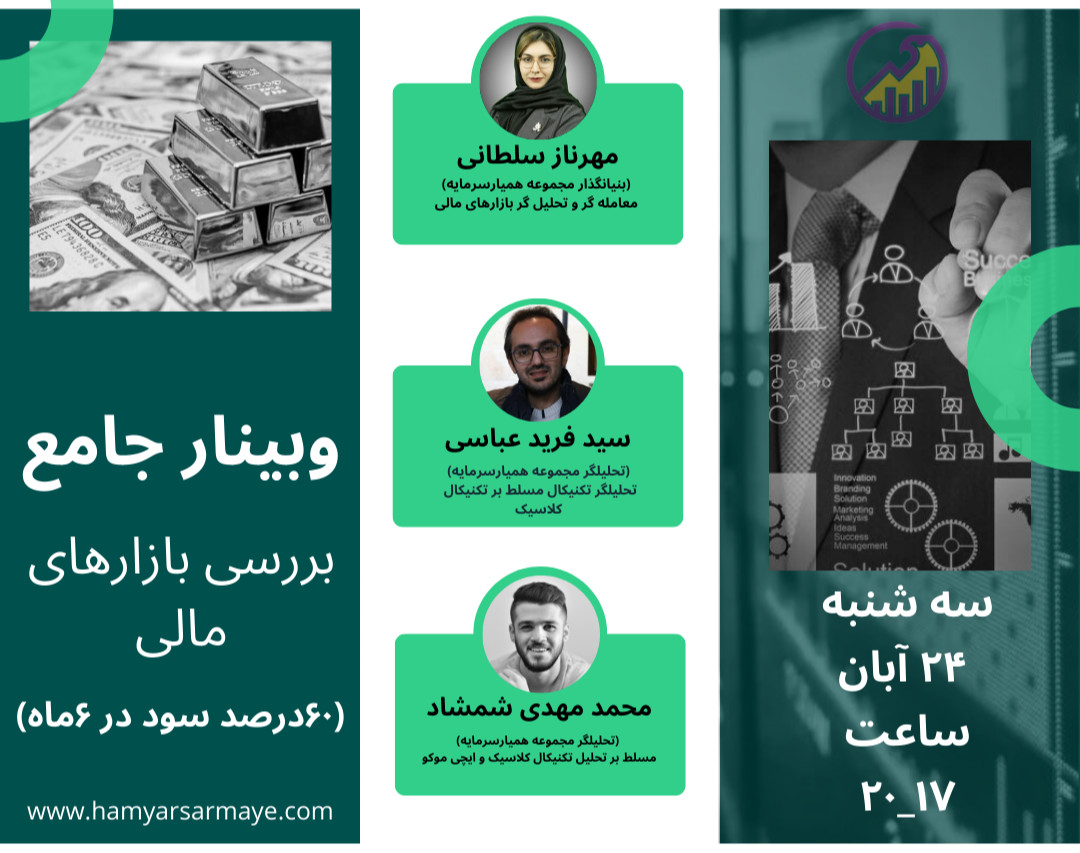 وبینار جامع بررسی بازارهای مالی (60 درصد سود در 6 ماه)