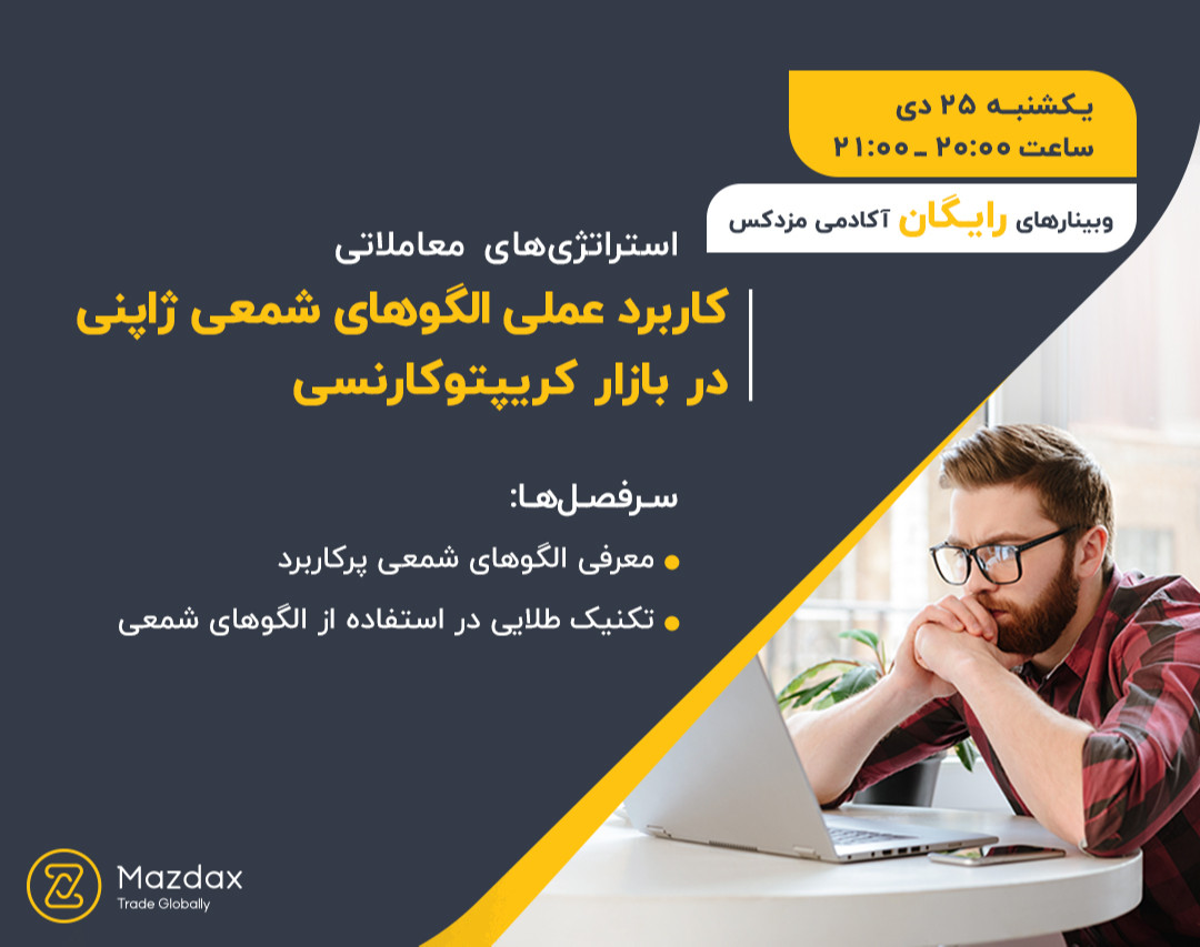 وبینار کاربرد عملی الگوهای شمعی ژاپنی در بازار کریپتوکارنسی