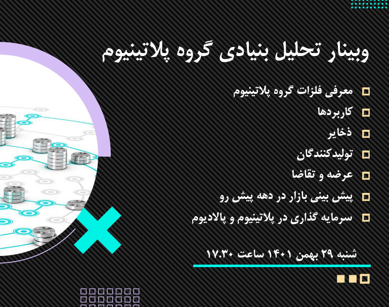 وبینار تحلیل بنیادی فلزات گروه پلاتینیوم