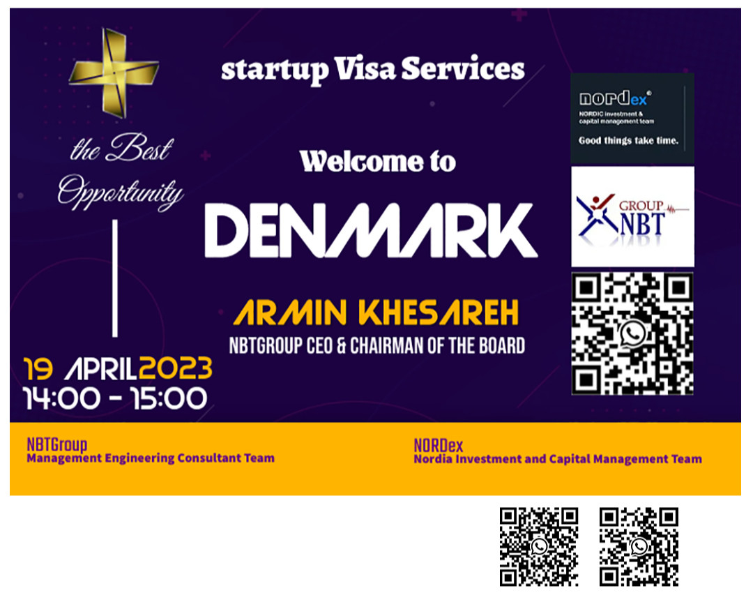 تکرار وبینار معرفی فرصت مهاجرت به دانمارک از طریق ویزای استارت آپ