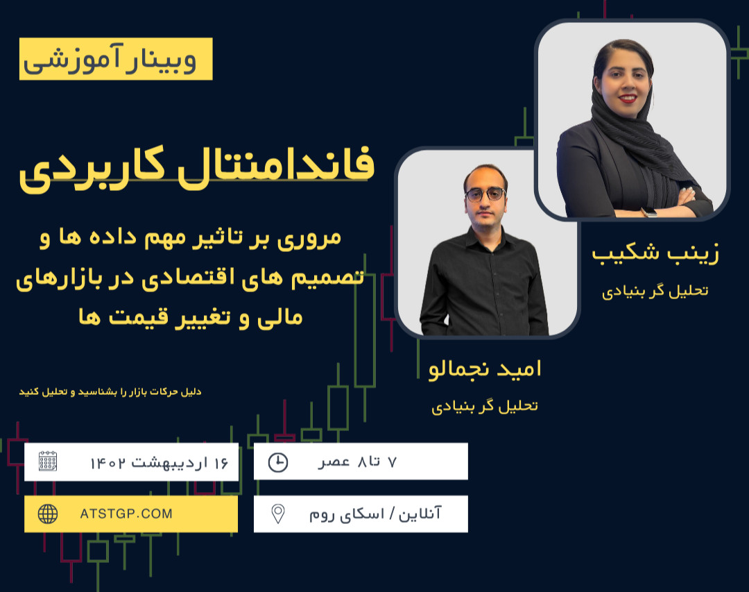 وبینار مروری بر تاثیر مهم داده ها و تصمیم های اقتصادی در بازارهای مالی و تغییر قیمت ها