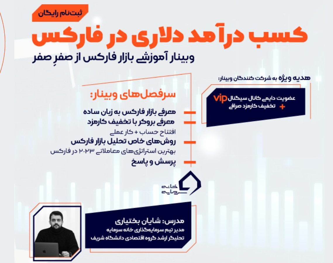 وبینار ۱۰۰ دلار درآمد روزانه با فارکس