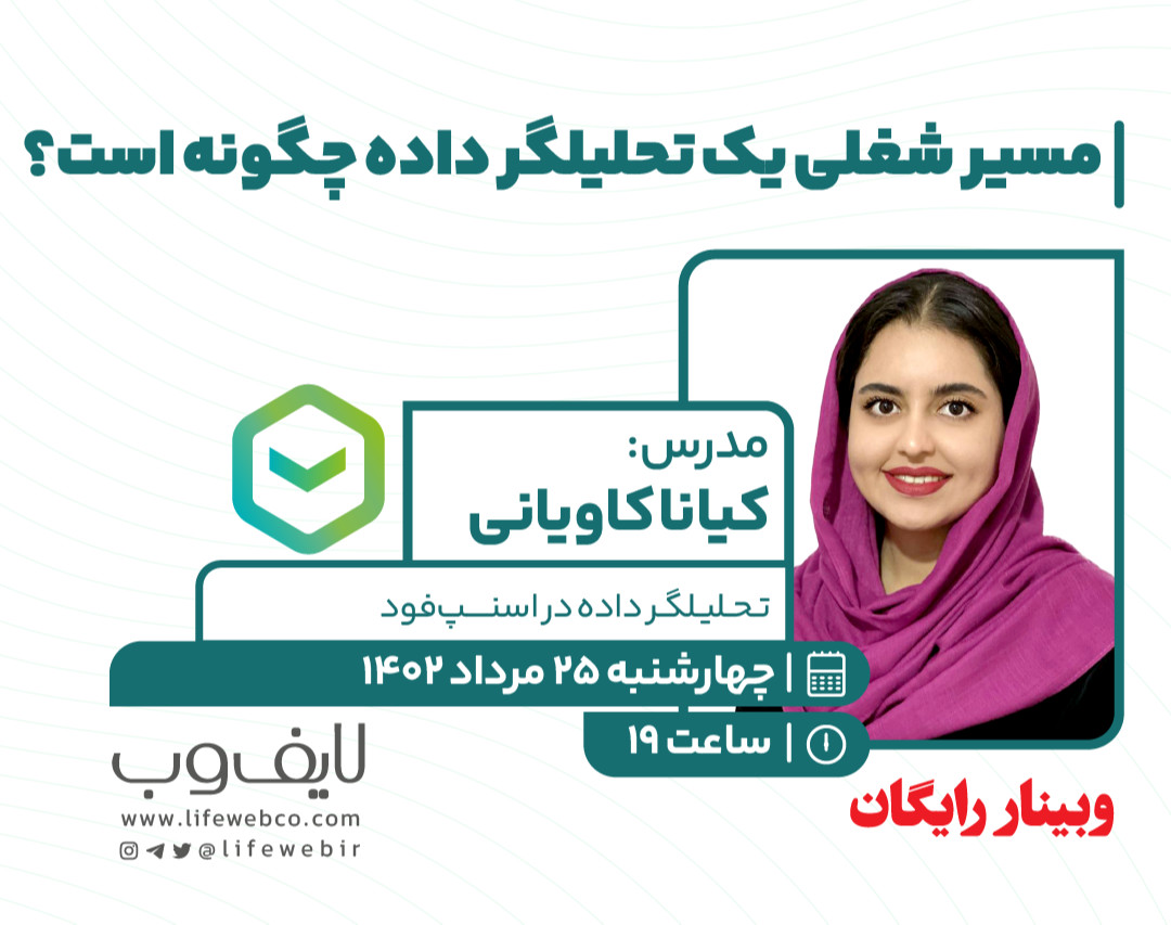 وبینار مسیر شغلی یک تحلیلگر داده چگونه است؟