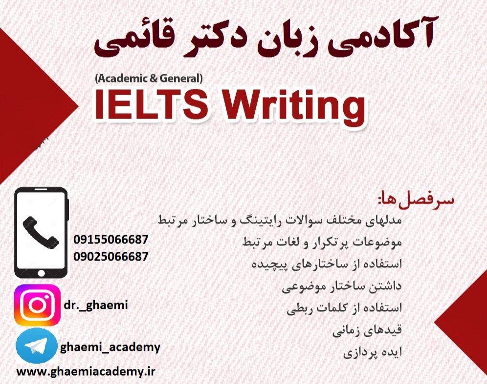 وبینار نمره 7 در رایتینگ IELTS  و 25 در رایتینگ TOEFL iBT (جلسه اول)