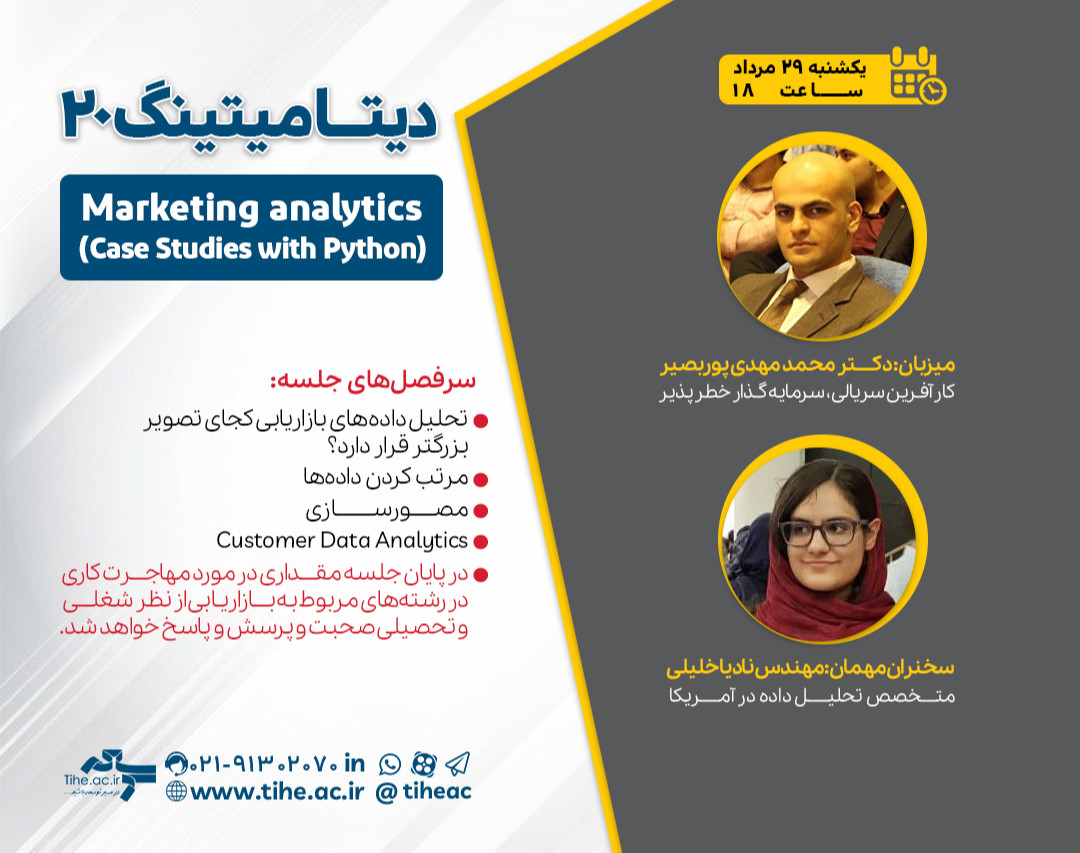 دیتامیتینگ 20 - Marketing analytics (Case Studies with python)