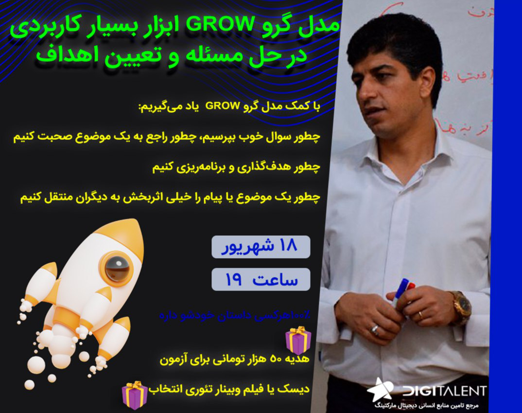 مدل گرو GROW ابزار بسیار کاربردی در حل مسئله و تعیین اهداف