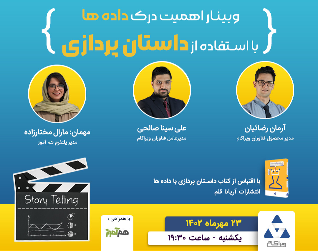 وبینار اهمیت درک داده ها با استفاده از داستان پردازی