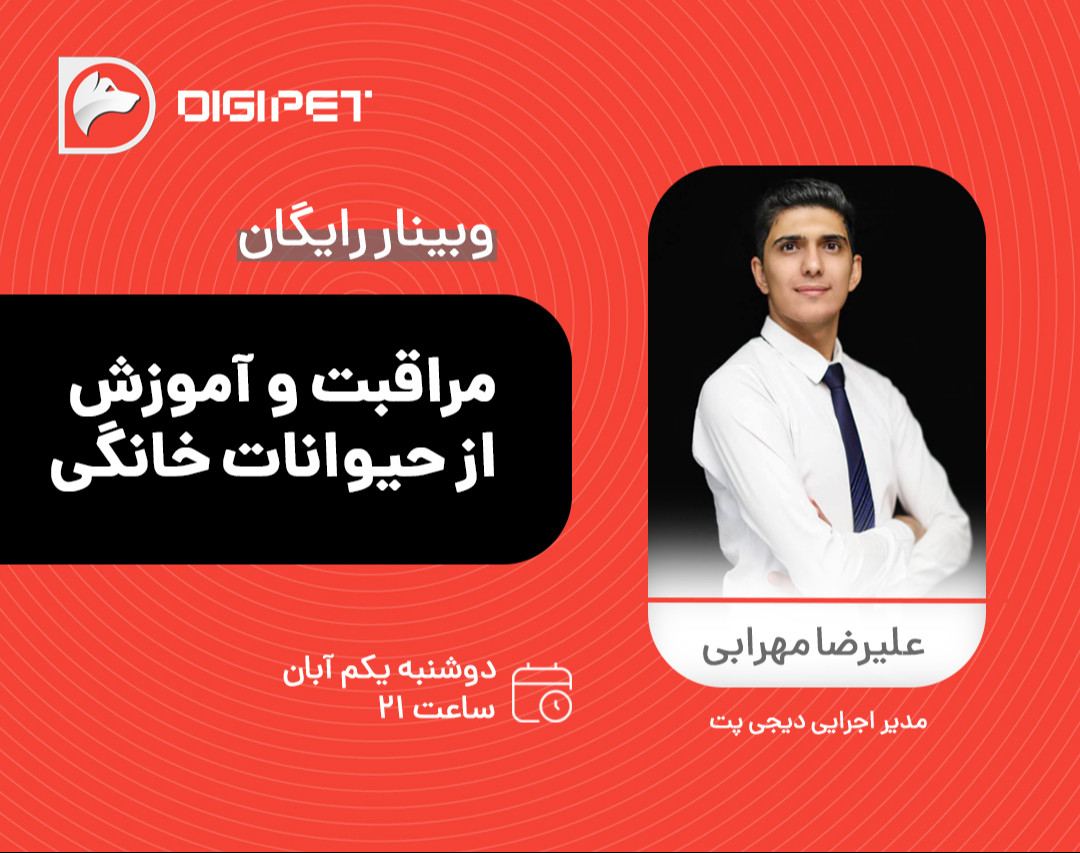 وبینار مراقبت و آموزش از حیوانات خانگی