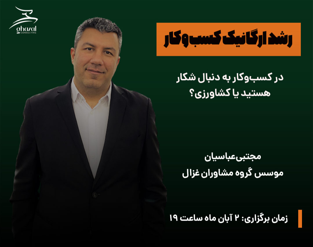 وبینار رشد ارگانیک کسب‌وکار