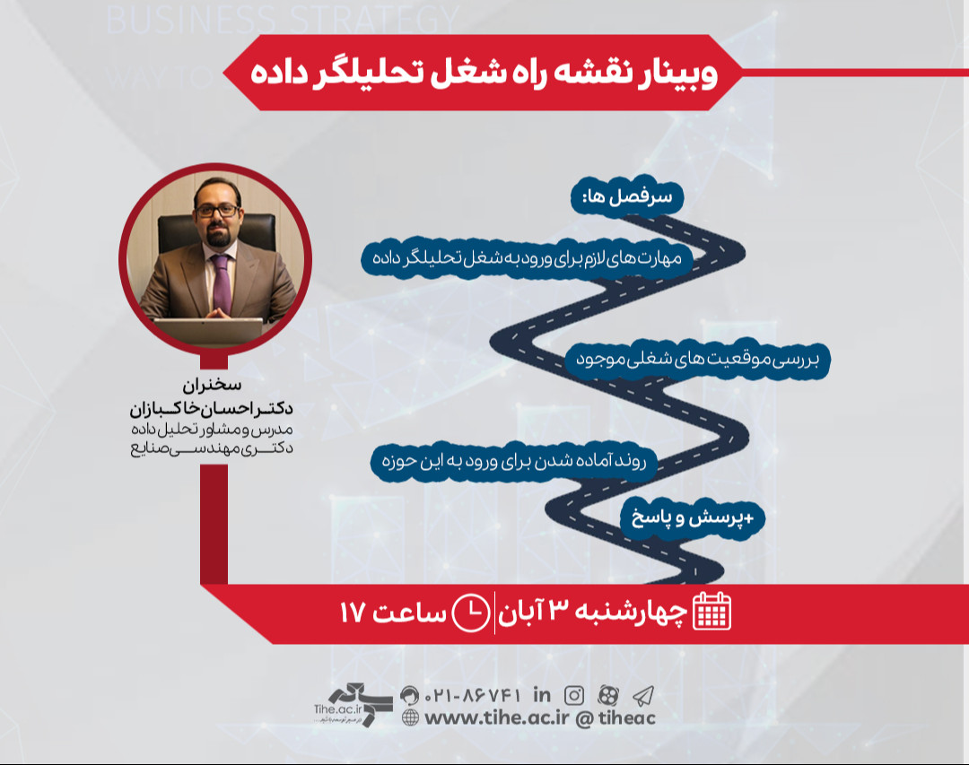 وبینار نقشه راه شغل تحلیلگر داده