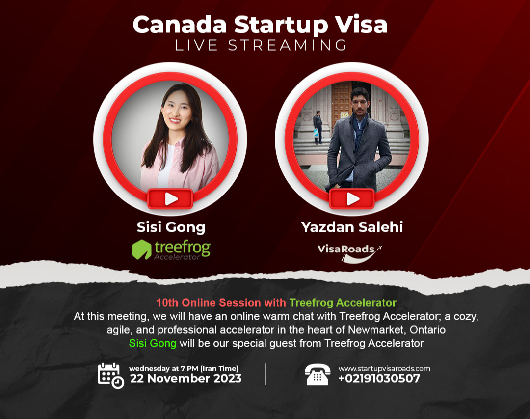 دهمین وبینار گپ‌و‌گفت با شتاب‌دهنده‌ی استارت‌آپ ویزای کانادا🇨🇦