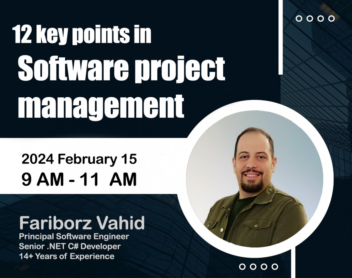 وبینار 12 نکته کاربردی در مدیریت پروژه نرم افزاری