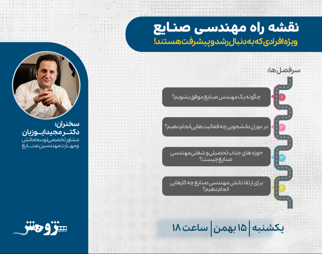 وبینار « نقشه راه مهندسی صنایع »