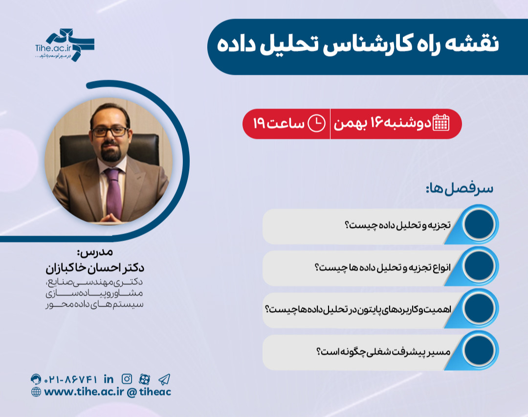 وبینار «نقشه راه کارشناس تحلیل داده»
