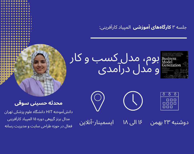 وبینار جلسه چهارم کارگاه‌های آمادگی المپیاد کارآفرینی