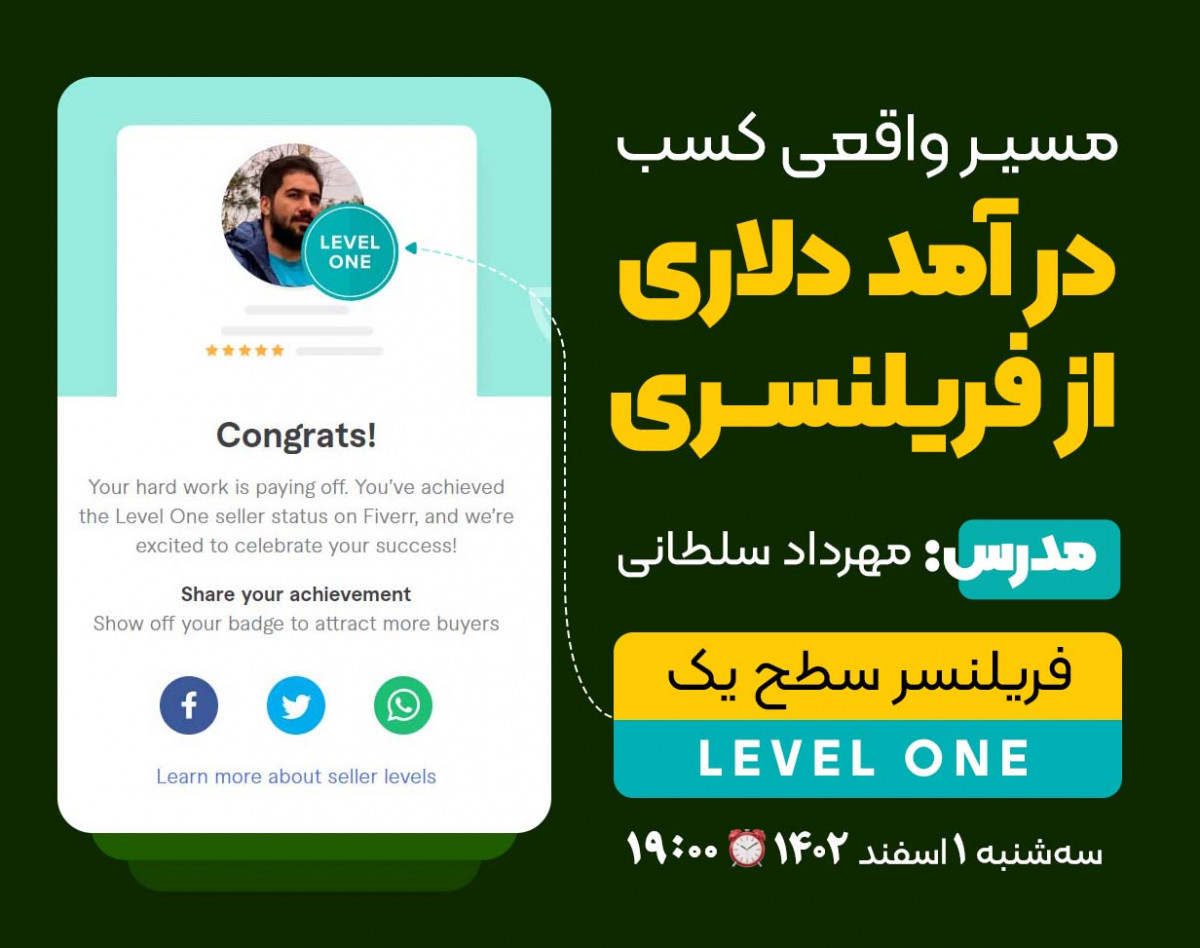 مسیر واقعی کسب درآمد دلاری از فریلنسری با فروشنده Level One