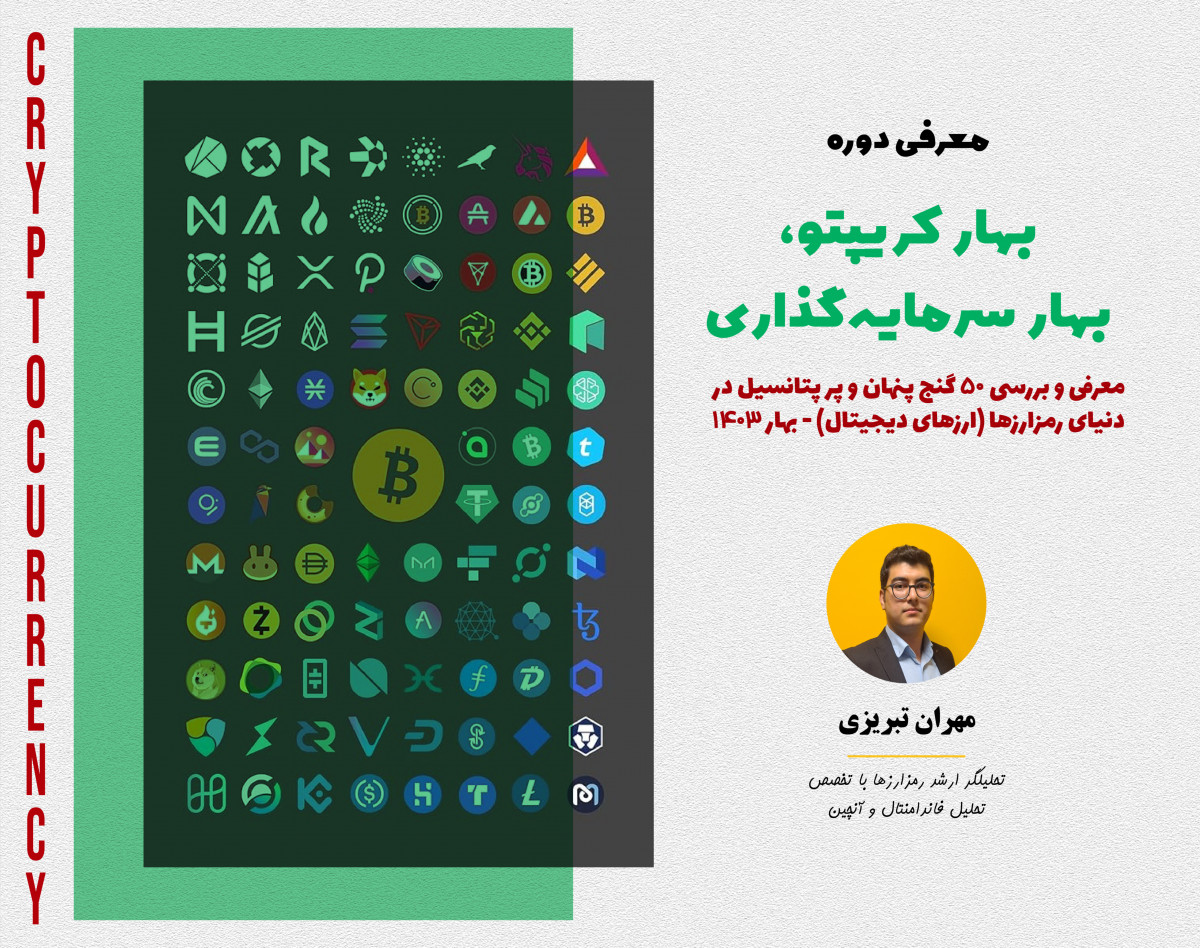ویدیوی (وبینار آفلاین) معرفی و بررسی 50 رمزارز پر پتانسیل - معرفی دوره بهار کریپتو، بهار سرمایه‌گذاری