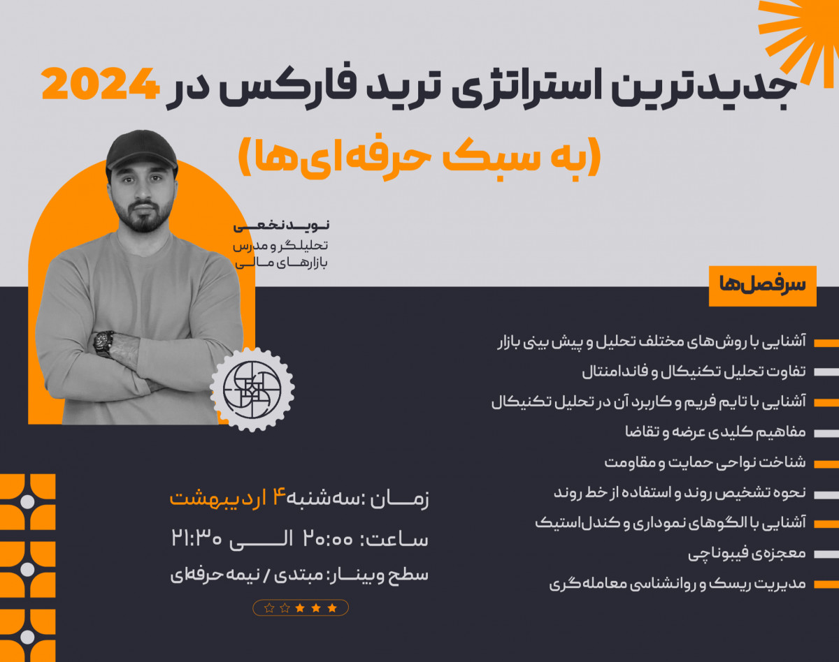 وبینار جدیدترین استراتژی‌ ترید فارکس در ۲۰۲۴ (به سبک حرفه‌ای‌ها)