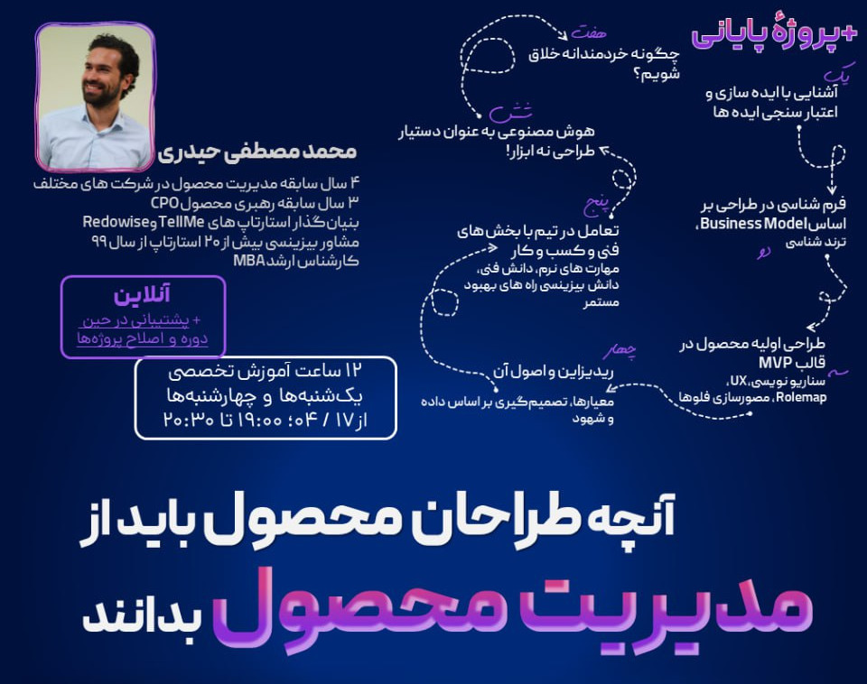 وبینار آنچه طراحان محصول باید از مدیریت محصول بدانند