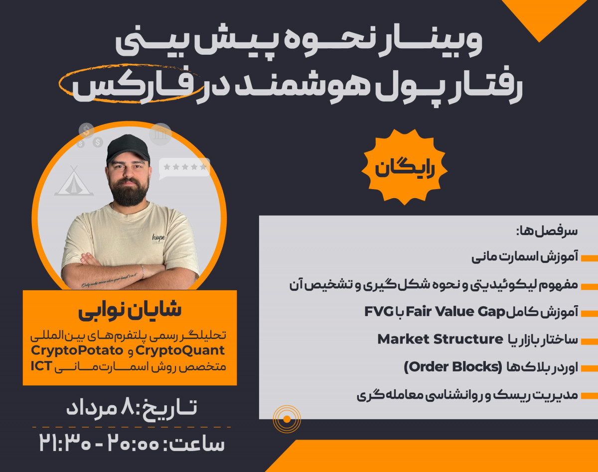 وبینار پیش‌بینی رفتار پول‌ هوشمند در فارکس