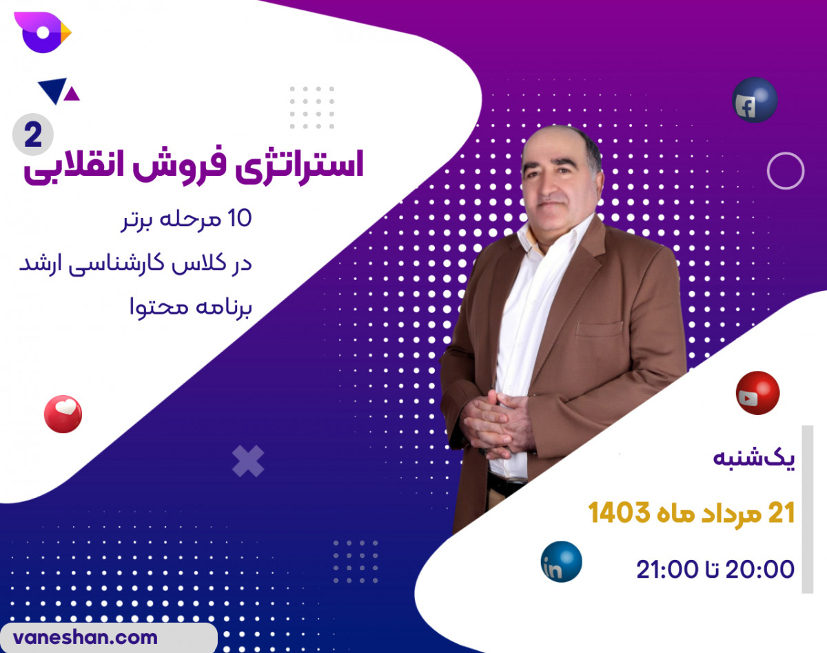 وبینار استراتژی فروش انقلابی: 10 مرحله برتر در کلاس کارشناسی ارشد برنامه محتوا (قسمت دوم)