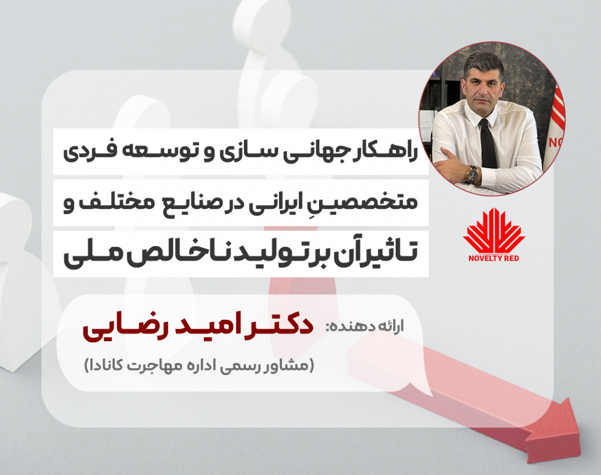 وبینار راه‌های جهانی‌سازی و توسعه‌ی فردی متخصصین ایرانی در صنایع مختلف و تأثیر آن بر تولید ناخالص ملی ایران