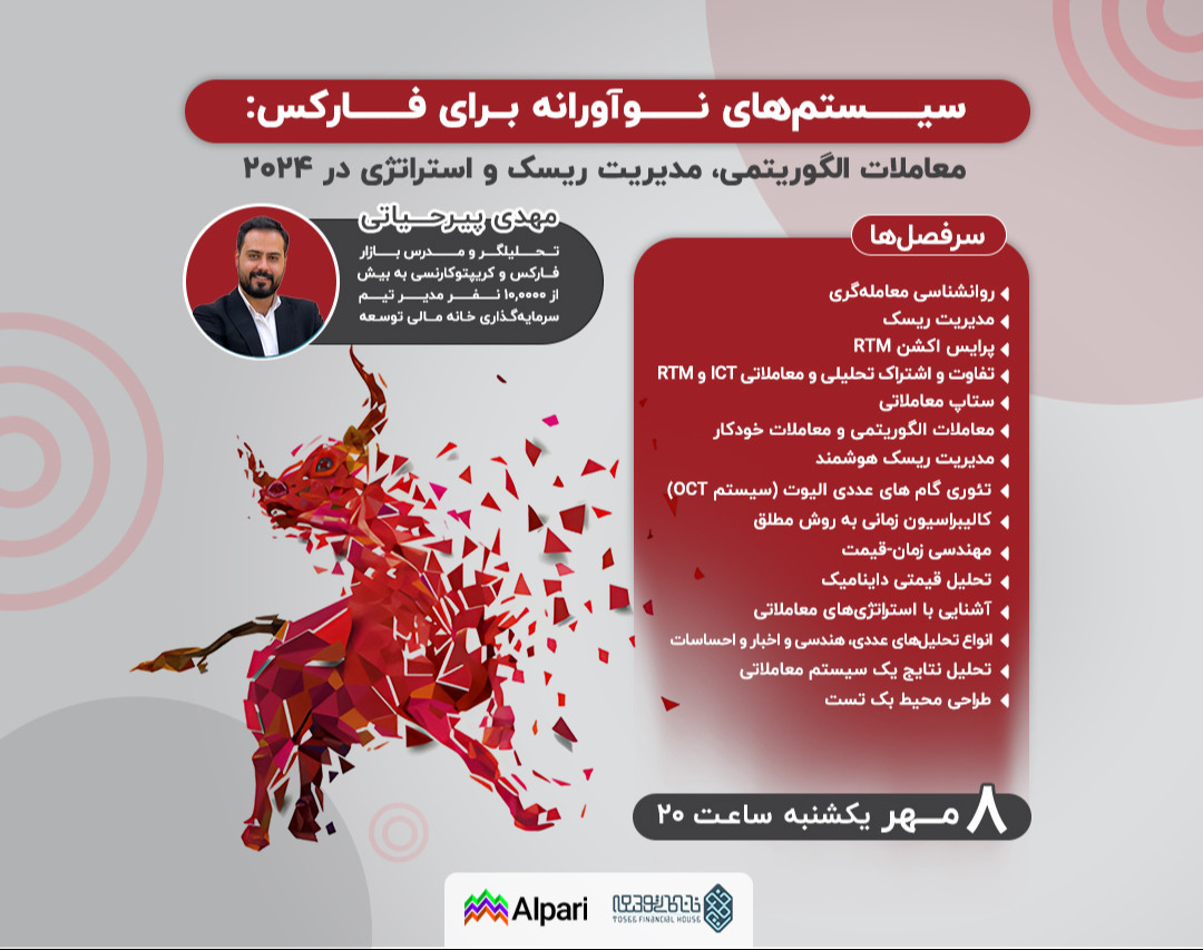 وبینار سیستم‌های نوآورانه برای فارکس: معاملات الگوریتمی، مدیریت ریسک و استراتژی در 2024
