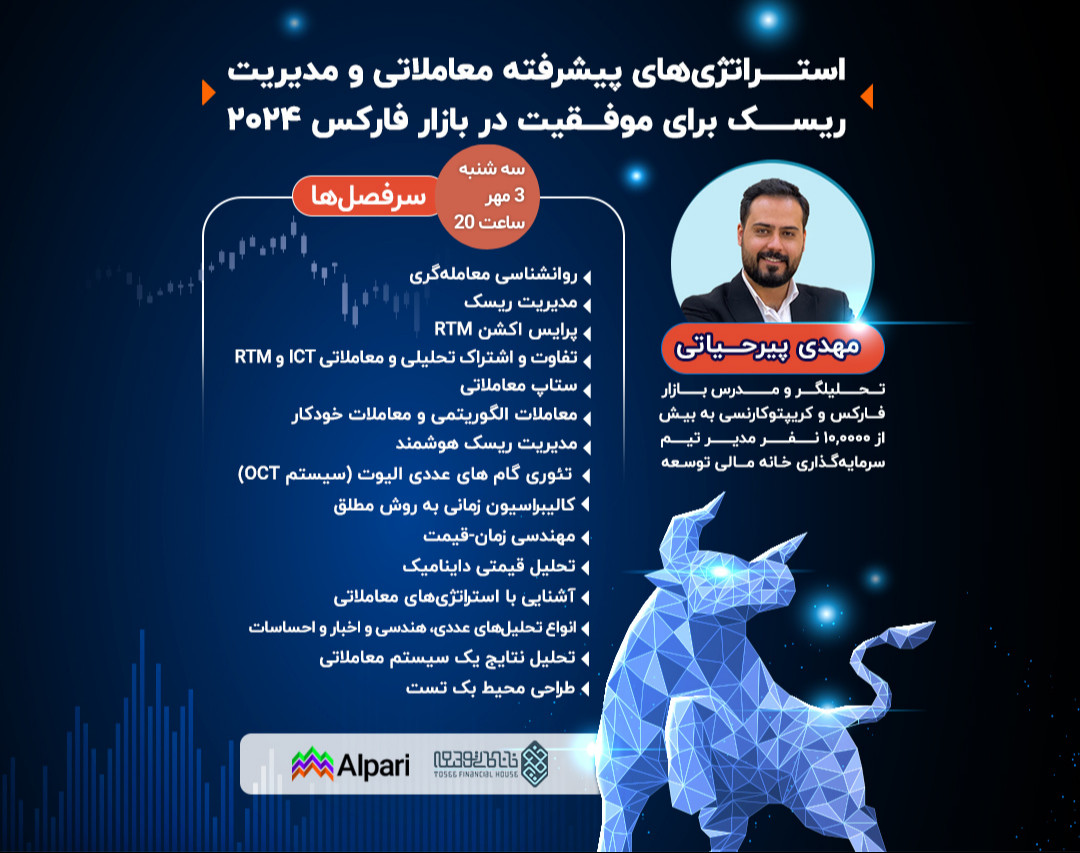 وبینار استراتژی‌های پیشرفته معاملاتی و مدیریت ریسک برای موفقیت در بازار فارکس 2024