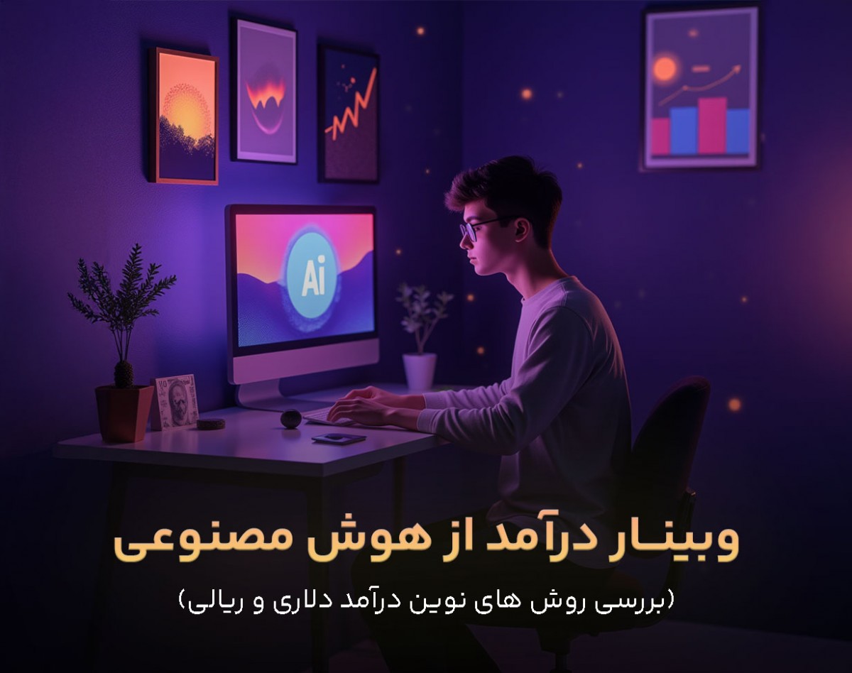 دریچه‌ای به درآمد دلاری؛ توسط تصویرسازی با هوش مصنوعی (آخرین وبینار)
