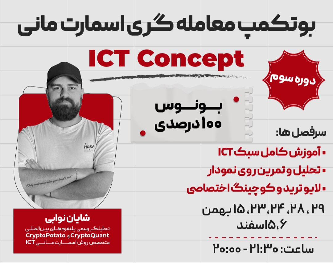 وبینار دوره سوم بوتکمپ معامله گری اسمارت مانی ICT CONCEPT