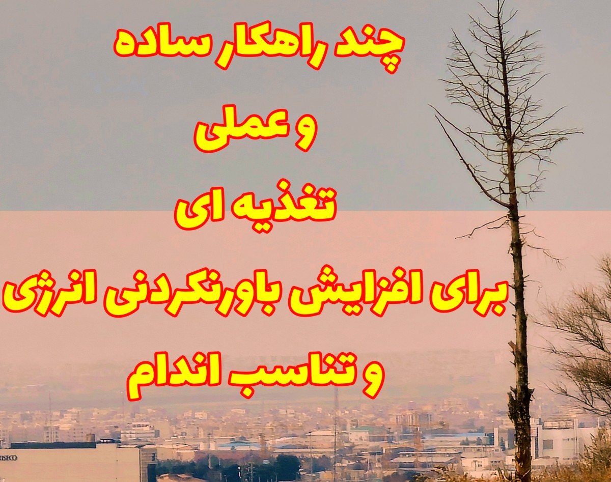 وبینار چند راهکار ساده و عملی تغذیه ای برای افزایش باورنکردنی انرژی و تناسب اندام