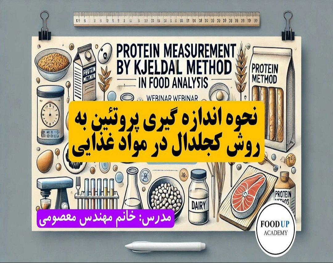 وبینار نحوه اندازه گیری پروتئین به روش کجلدال در مواد غذایی