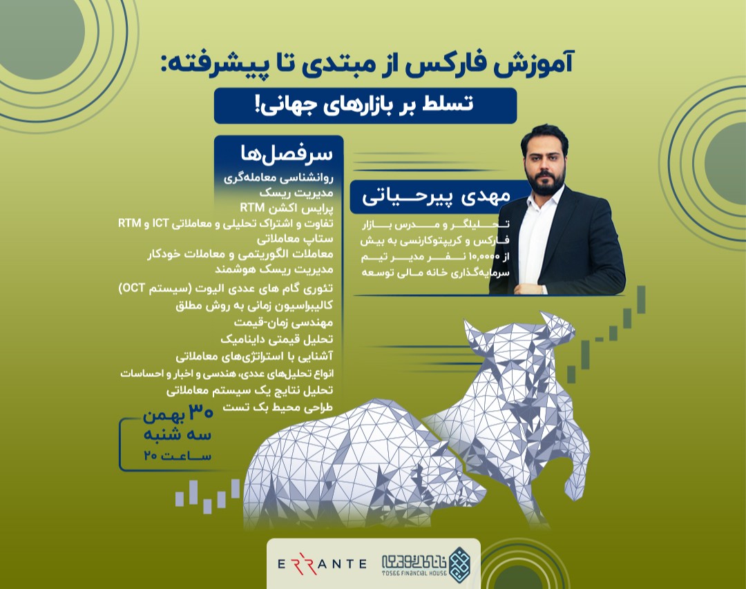 وبینار آموزش فارکس از میتدی تا پیشرفته : تسلط بر بازار های جهانی