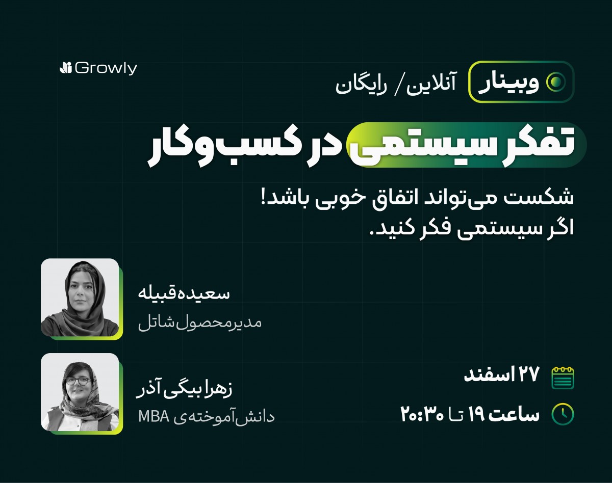 وبینار رایگان تفکر سیستمی در کسب‌وکار
