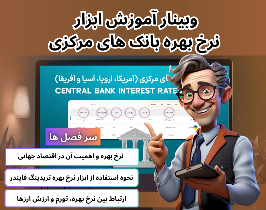 آموزش ابزار نرخ بهره بانک‌های مرکزی [آمریکا، اروپا، آسیا و آفریقا] + خاورمیانه و G20