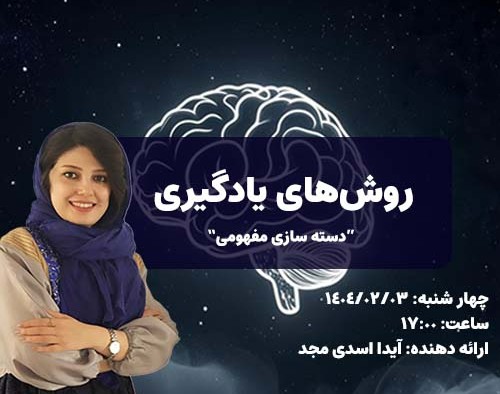 وبینار روش های جدید یادگیری - دسته سازی مفهومی (chunking)