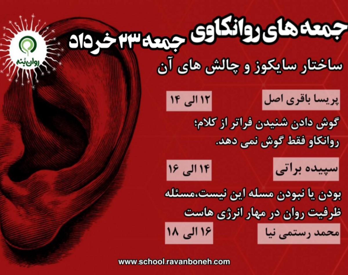 وبینار جمعه های روانکاوی