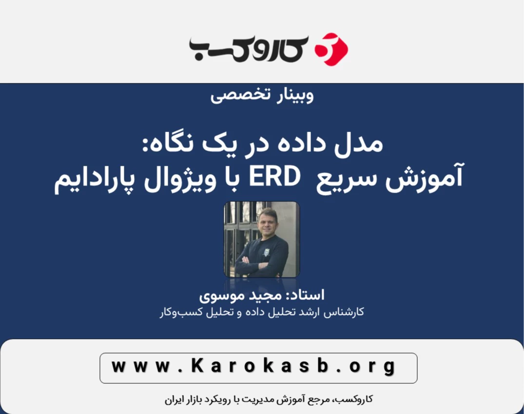 مدل داده در یک نگاه: آموزش سریع ERD با ویژوال پارادایم