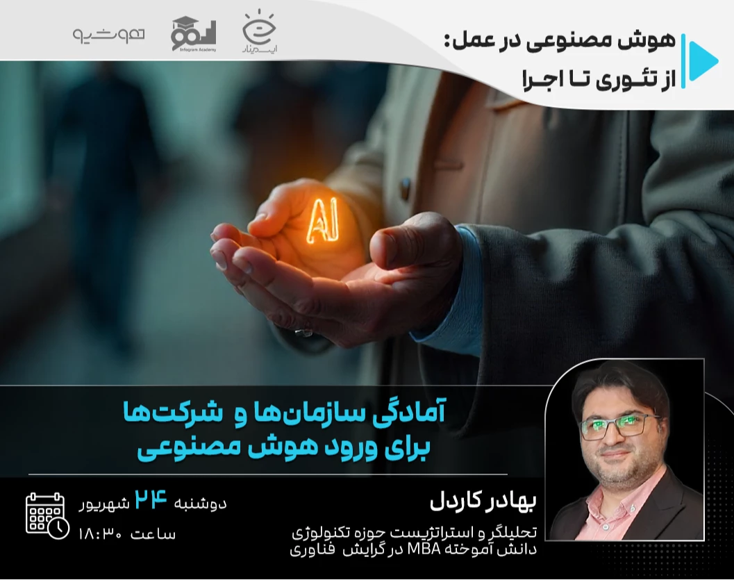 وبینار آمادگی سازمان‌ها و شرکت‌ها برای ورود هوش مصنوعی
