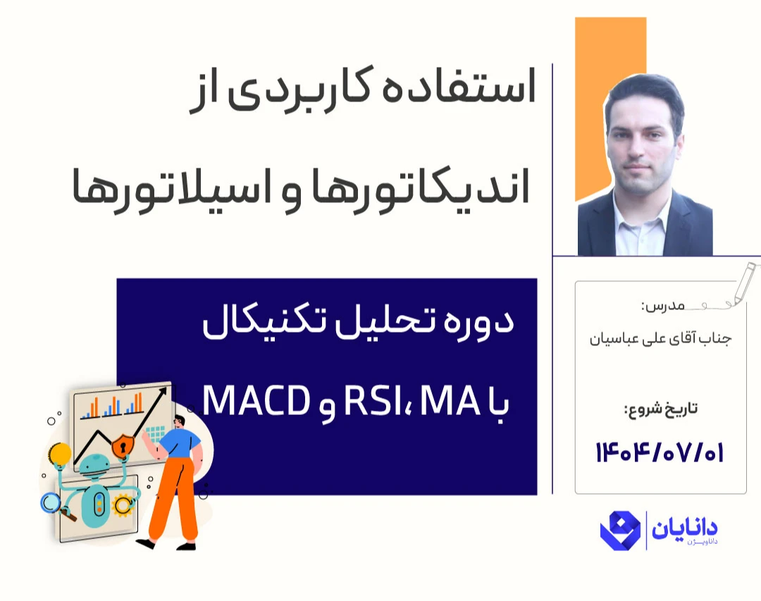 وبینار دوره رایگان درآمدزایی از تحلیل تکنیکال با RSI, MA و MACD