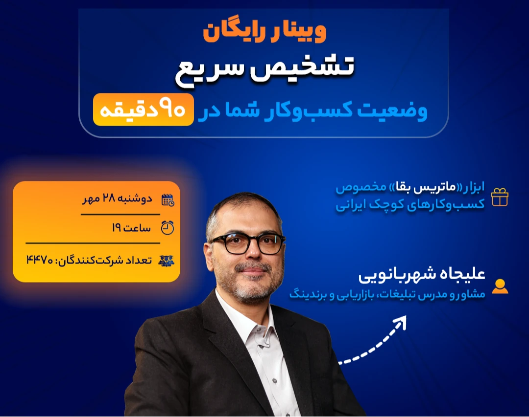 تشخیص سریع وضعیت کسب‌وکار شما  | آیا در حال رشد هستید یا مرگ تدریجی؟ با «ماتریس بقا» در ۹۰ دقیقه جایگاه واقعی کسب‌وکارتان را کشف کنید.