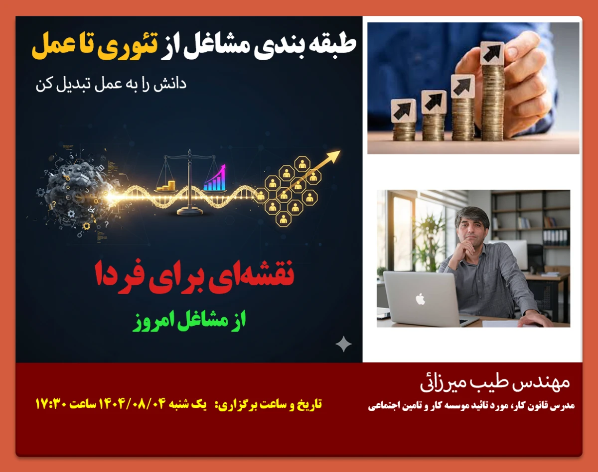 وبینار آموزش طبقه بندی مشاغل از تئوری تا عمل (مقدماتی) | با ارائه مشاوره رایگان پس از دوره