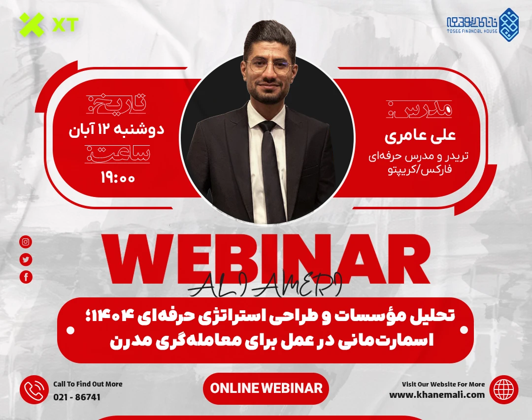 وبینار تحلیل مؤسسات و طراحی استراتژی حرفه‌ای ۱۴۰۴؛ اسمارت‌مانی در عمل برای معامله‌گری مدرن