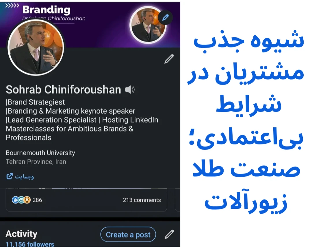 وبینار صنعت طلا وزیورآلات؛شیوه جذب مشتریان در شرایط بی‌اعتمادی دیجیتال.