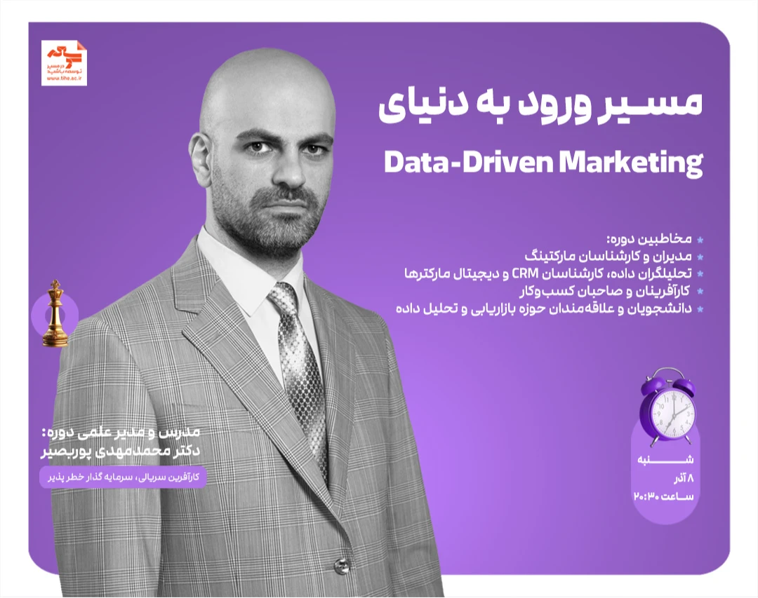 وبینار مسیر ورود به دنیای Data-Driven Marketing