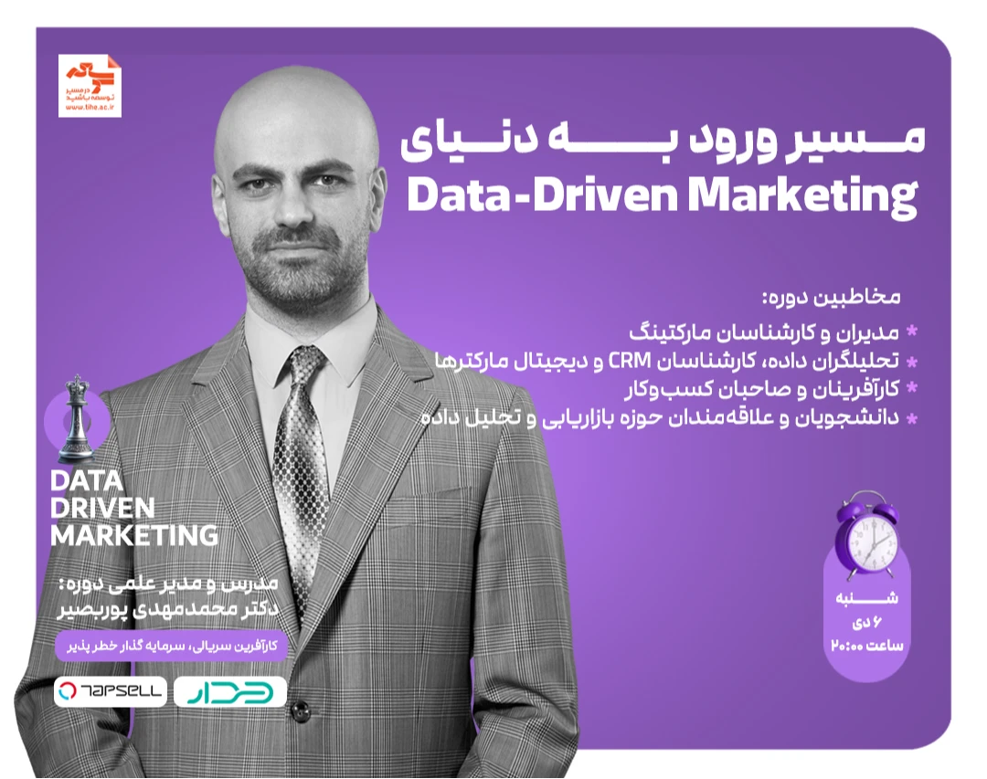 وبینار مسیر ورود به دنیای Data-Driven Marketing